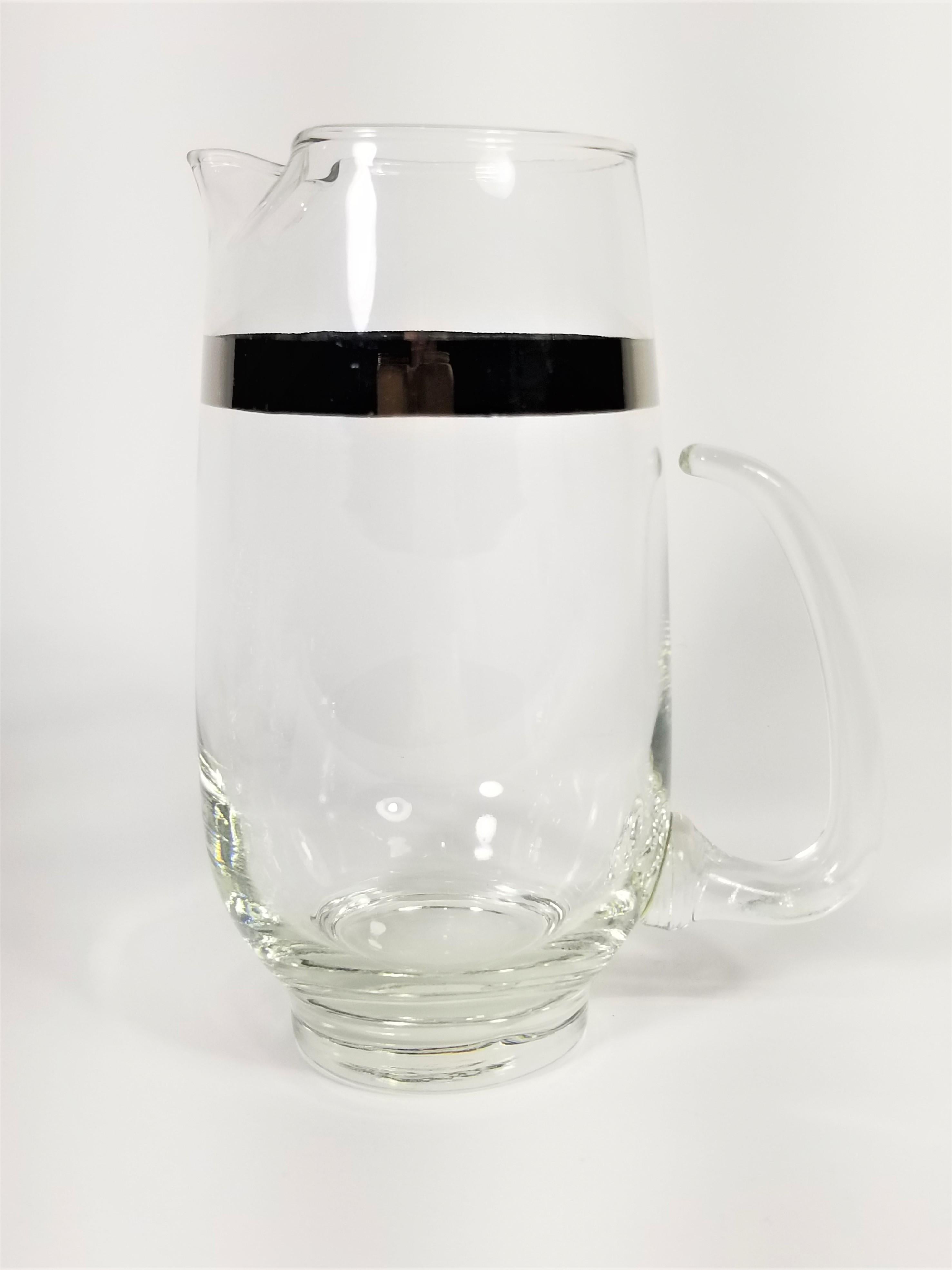 Libbey Martini Set Glassware Barware Mid Century 1960s For Sale 5