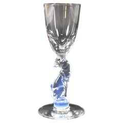 Antique Libbey Silhouette Nash Moonstone Greyhounds