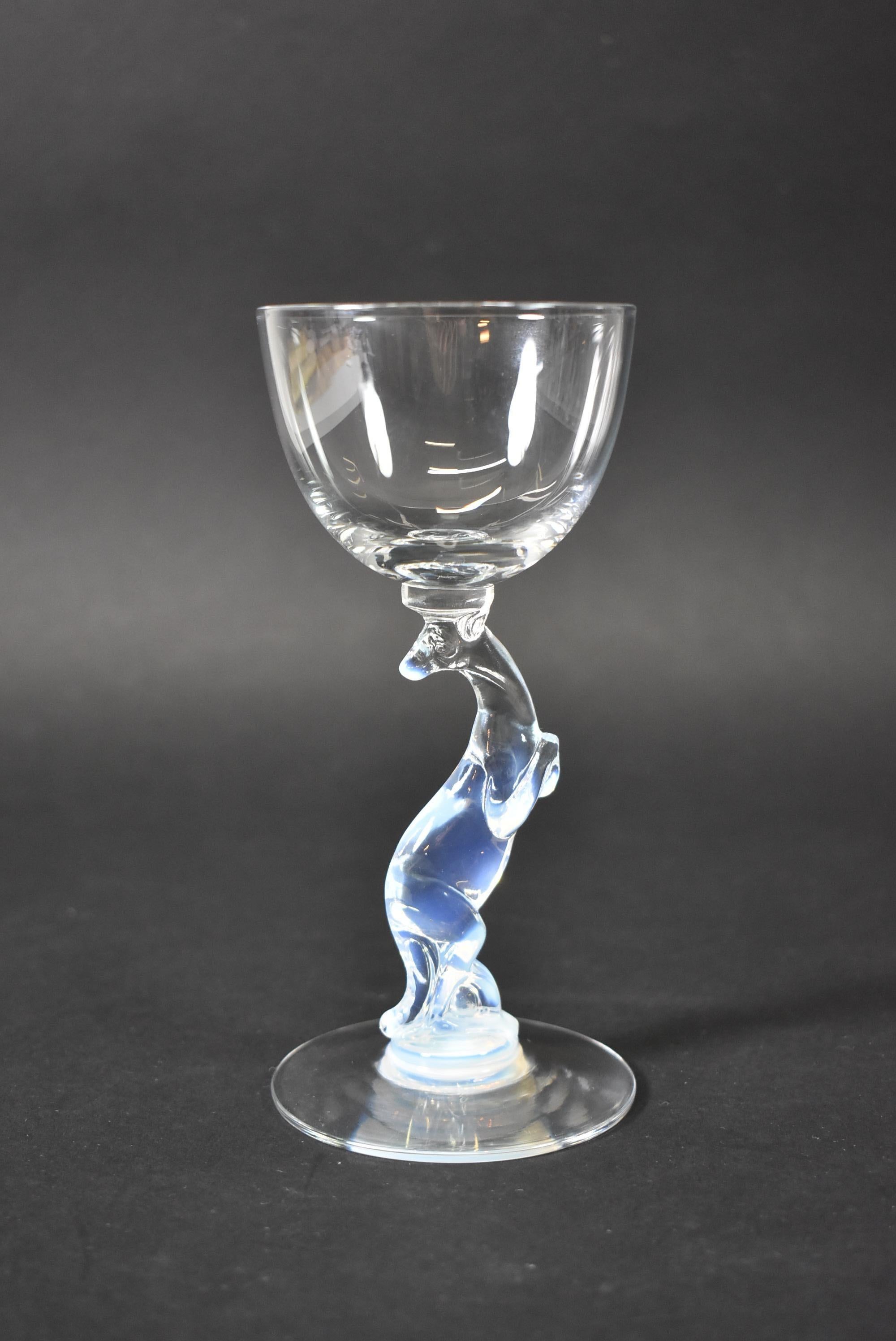 Libbey Silhouette Nash Serie Mondstein Kangaroo Liqueur Cocktail Stemware, Libbey (amerikanisch) im Angebot
