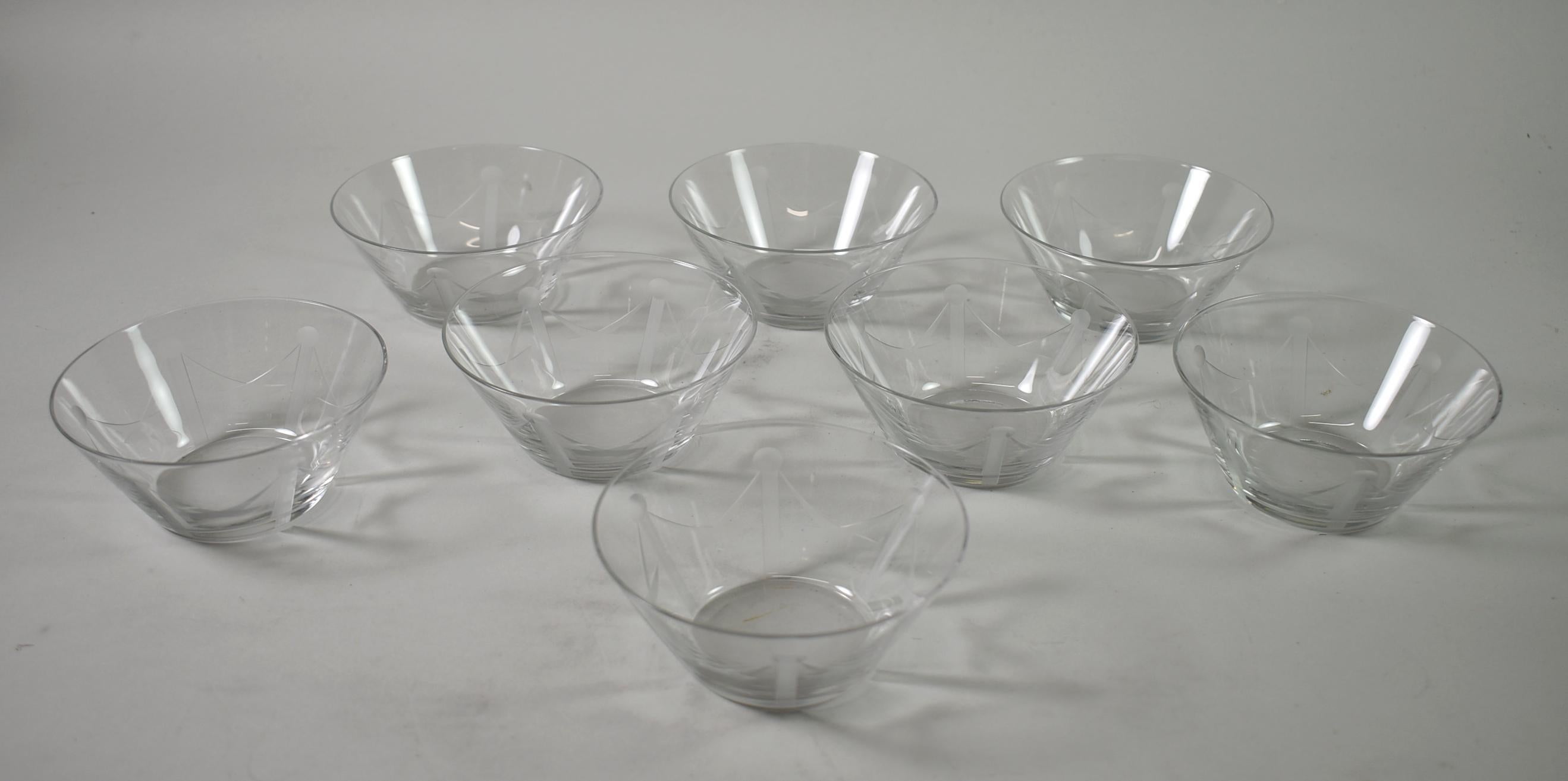 Ensemble de 48 verres Libbey Stemware à motifs de Malmaison en vente 3