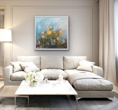 Best in Show-Daisy, Impressionistisches Stillleben, Blumengemälde im Stil des Impressionismus, Blumenkunst