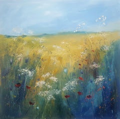 Libbi Gooch, Wildflower Dance, Original Abstract Landscape Painting