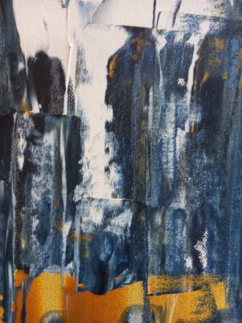 Waterfall II with Acrylic on Canvas, Painting by Pixie Willoughby For Sale 4