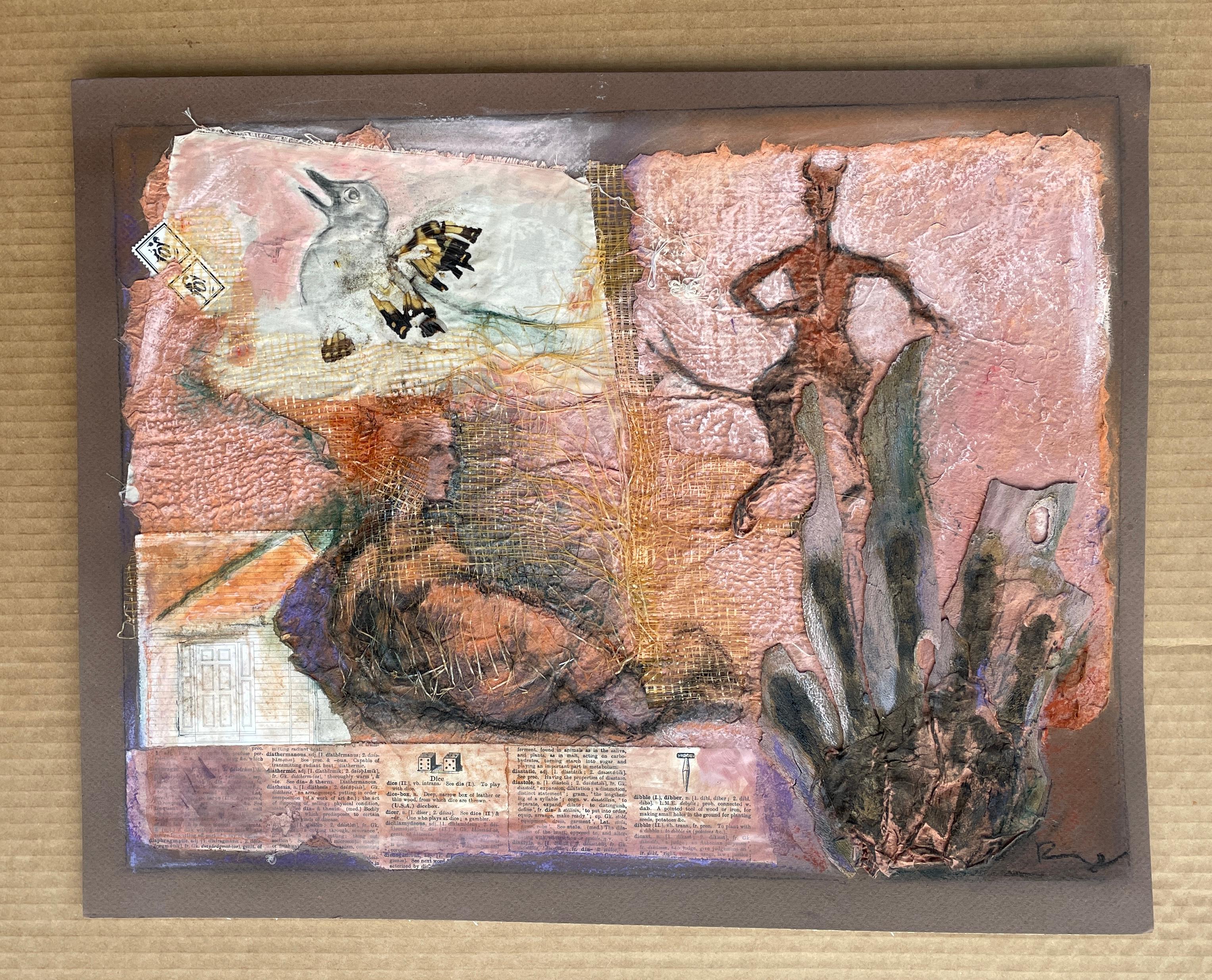 Gambling on Love, Original Painting - Mixed Media Art Arte marginal de Libby Ramage