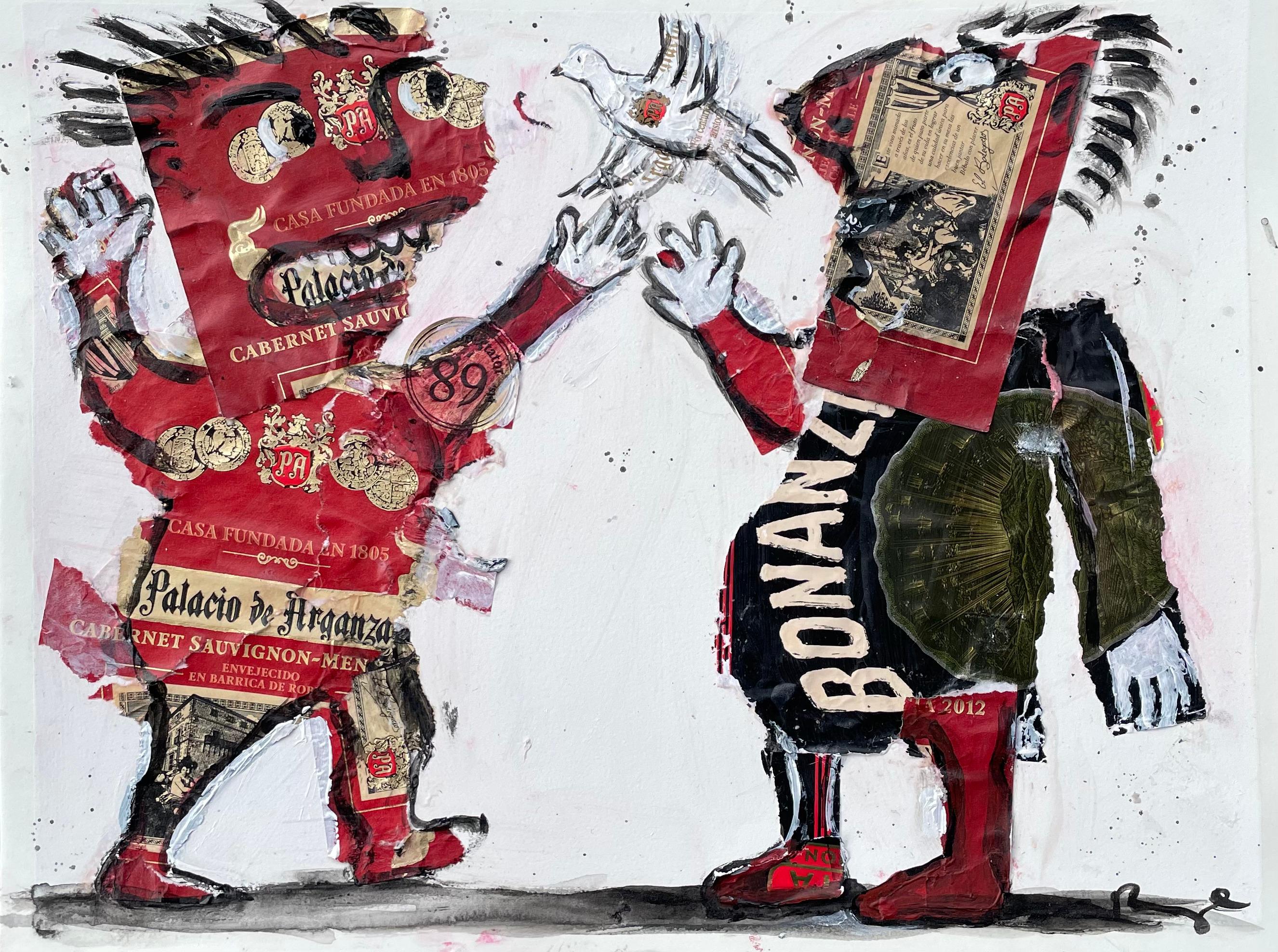 La Paloma, Original Painting - Mixed Media Art by Libby Ramage