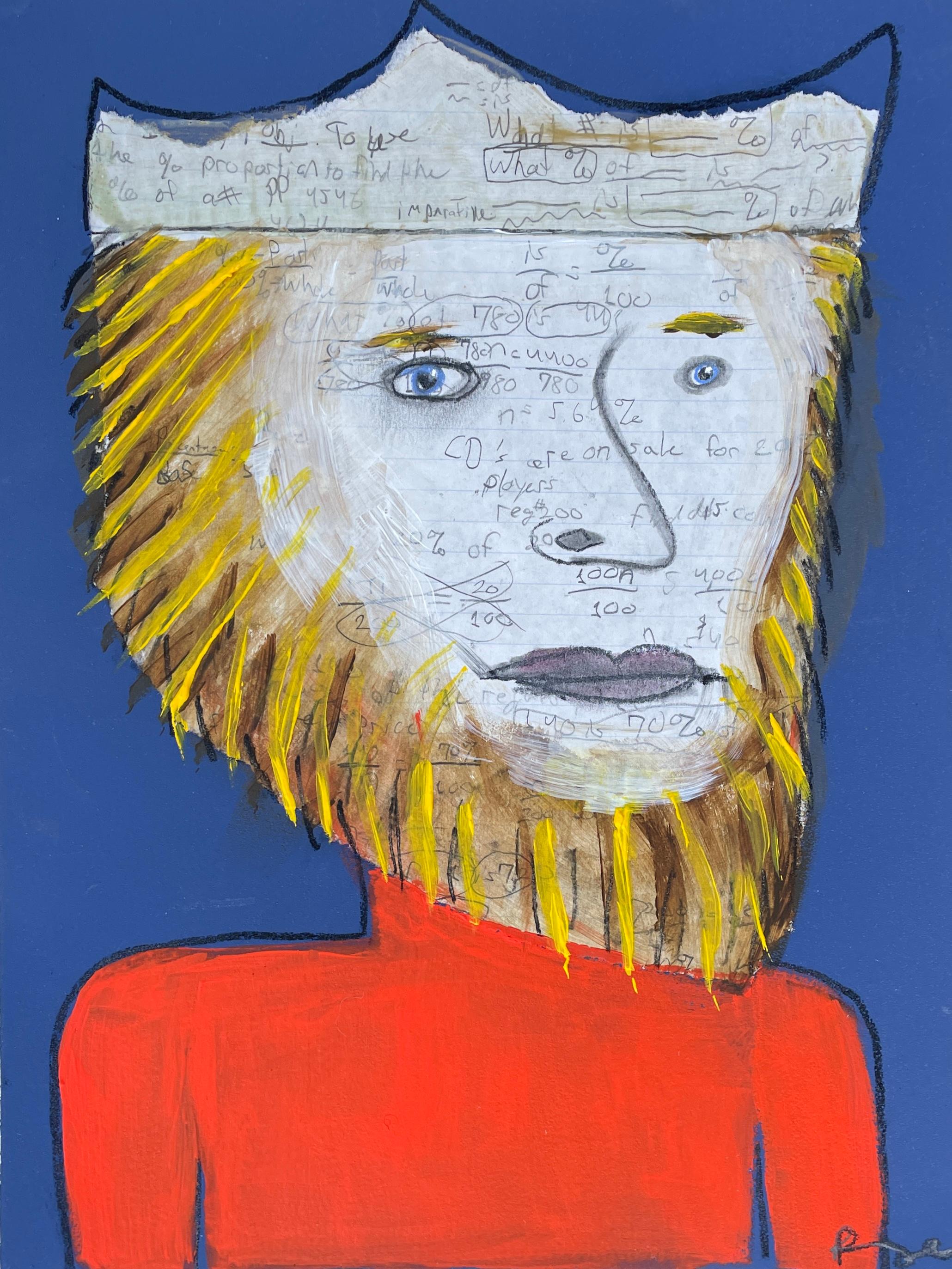 Prince Percent, Original Painting - Mixed Media Art by Libby Ramage