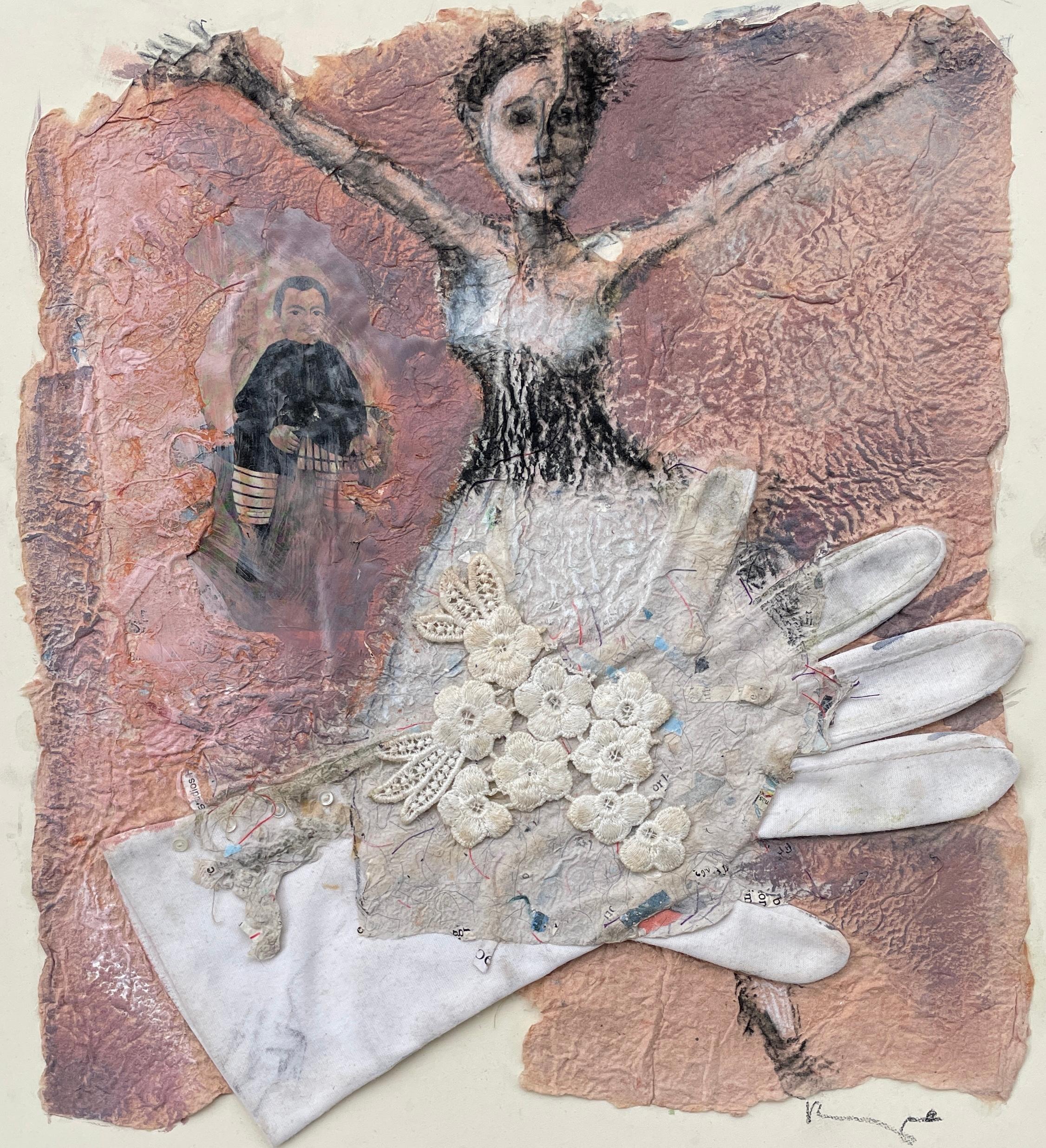 The Prom, Originalgemälde – Mixed Media Art von Libby Ramage