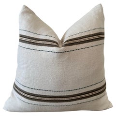 Libeco Home Tinos 100% Linen Stripe Pillow with down insert