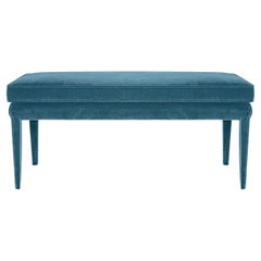 Libellula Eco Cloudy Blue Velvet Bench