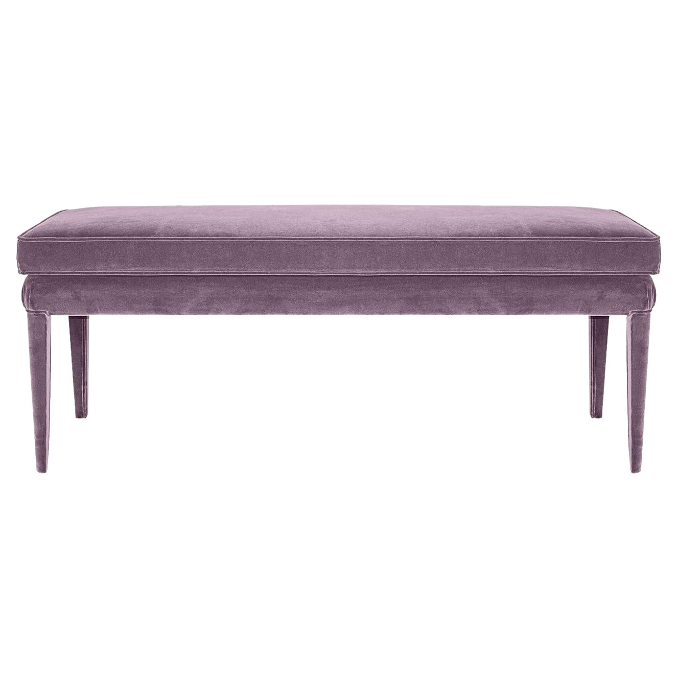 Banc Libellula Eco en velours rose pastel
