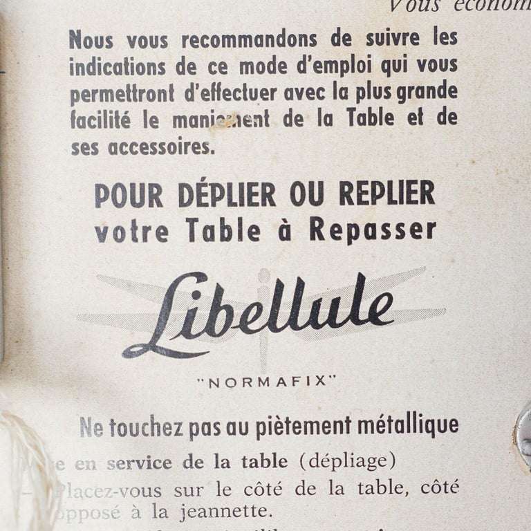 Planche à fer "Libellule" de Normafix, années 1950 sur 1stDibs | table a  repasser libellule vintage, table a repasser libellule