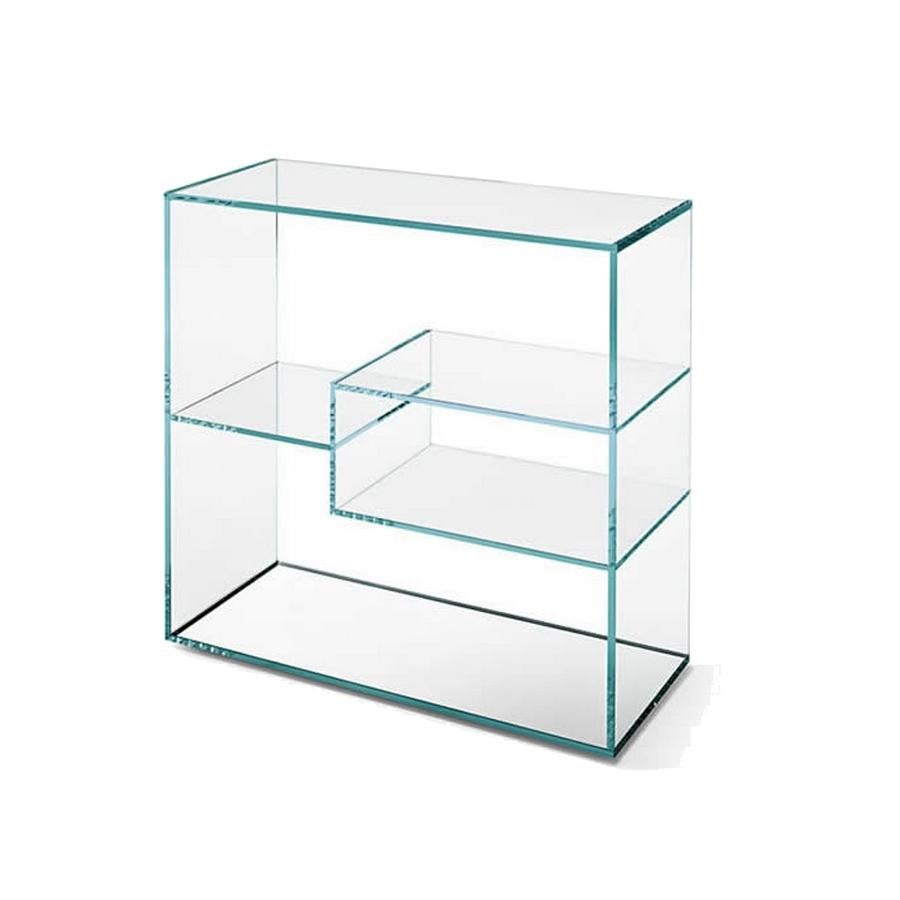 glass bookshelf