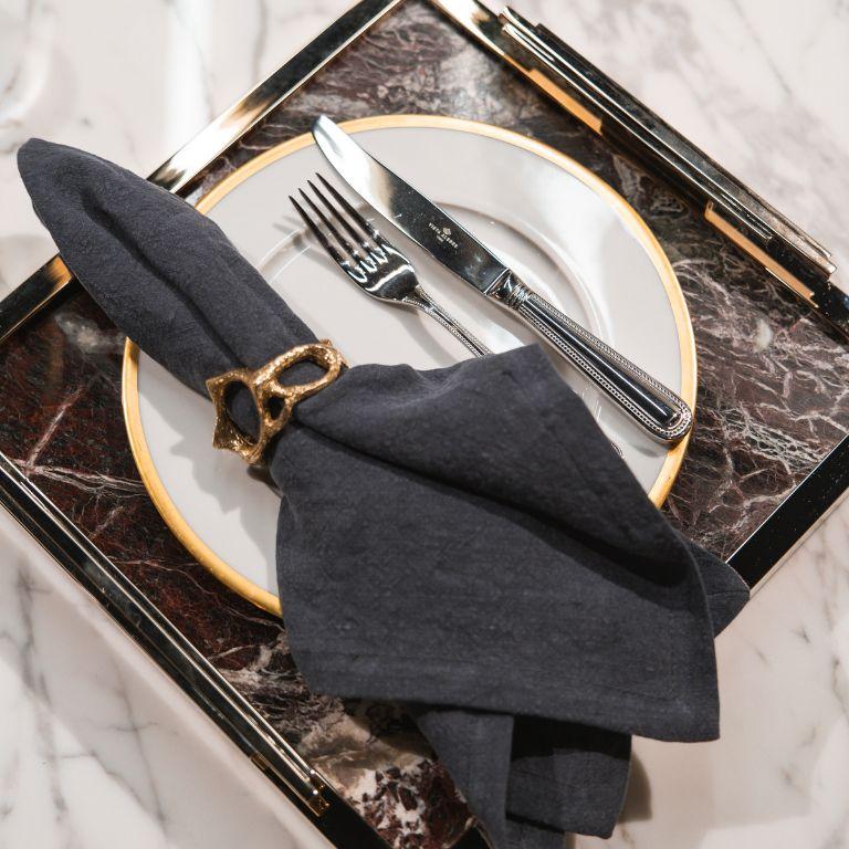 Libera - Bandeja decorativa artesanal, piedras semipreciosas y diseño refinado Hecho a mano en venta