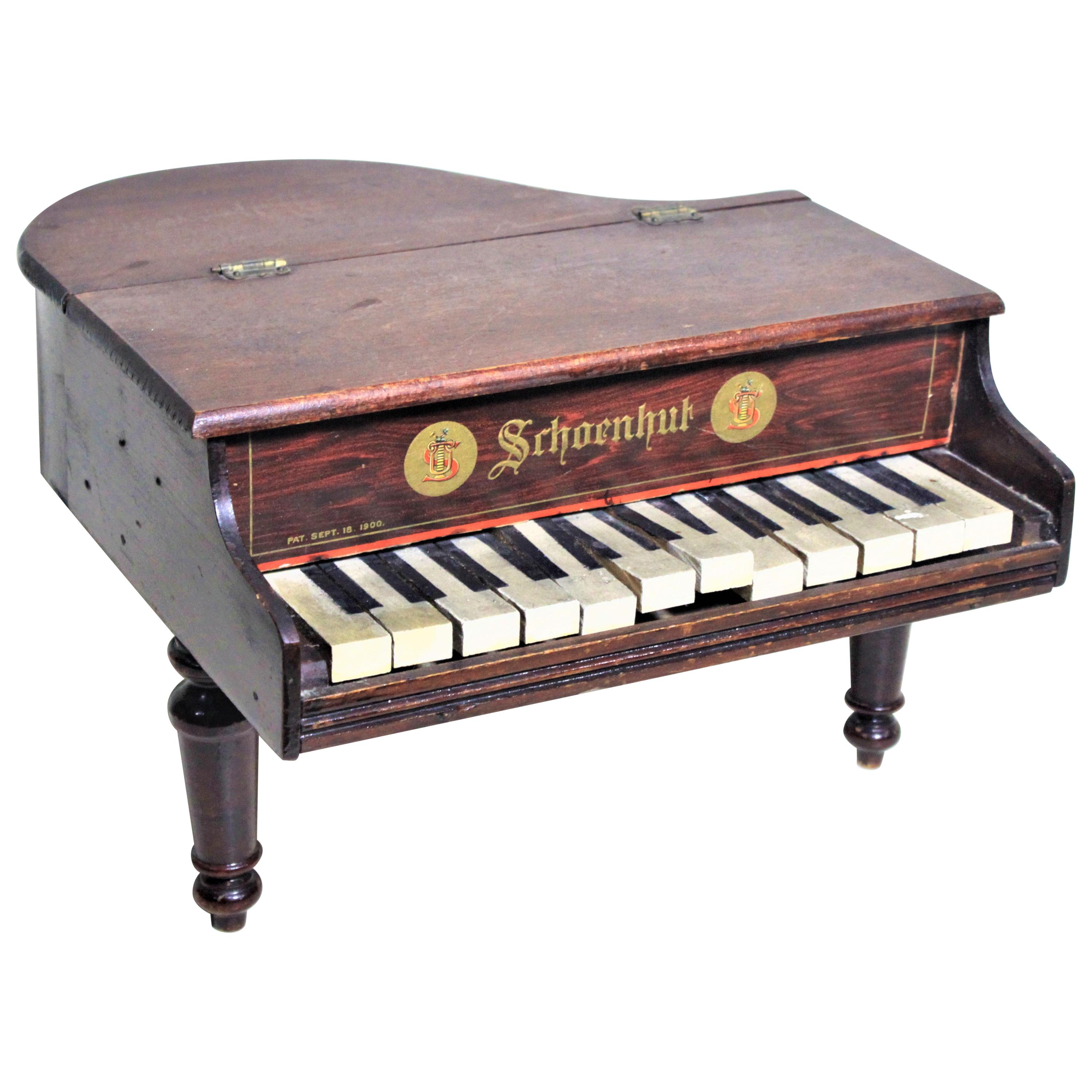 Liberace Autographed Vintage Schoenhut Toy Grand Piano