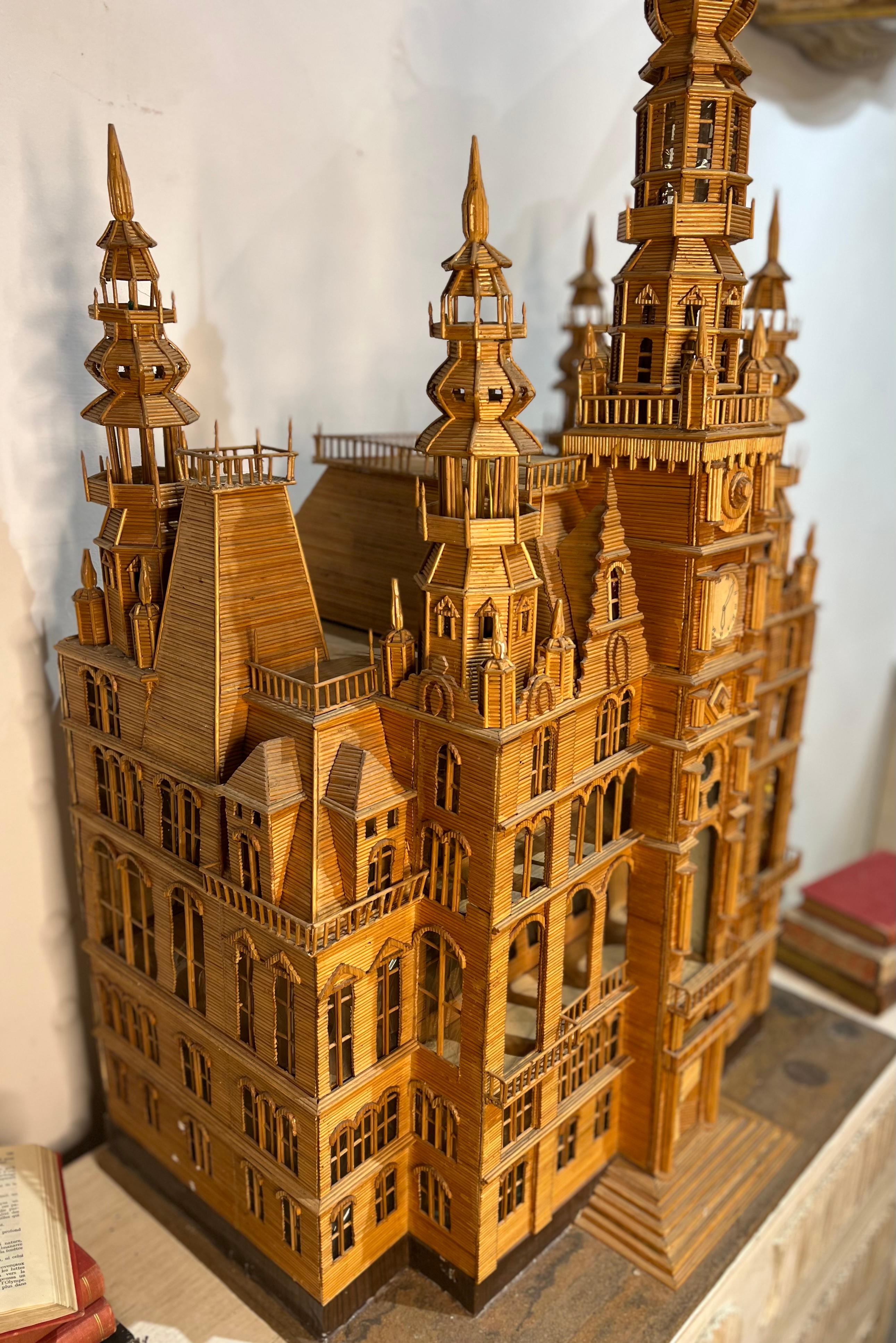 Néo-Renaissance Hôtel de ville de Liberec en miniature en vente