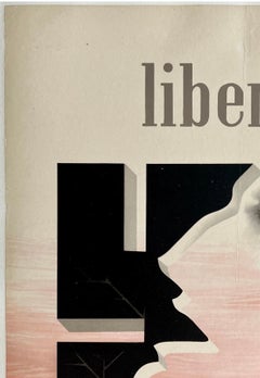 LIBERTAD DE PALABRA "FREEDOM OF SPEECH" Original Vintage Spanish WWII Poster