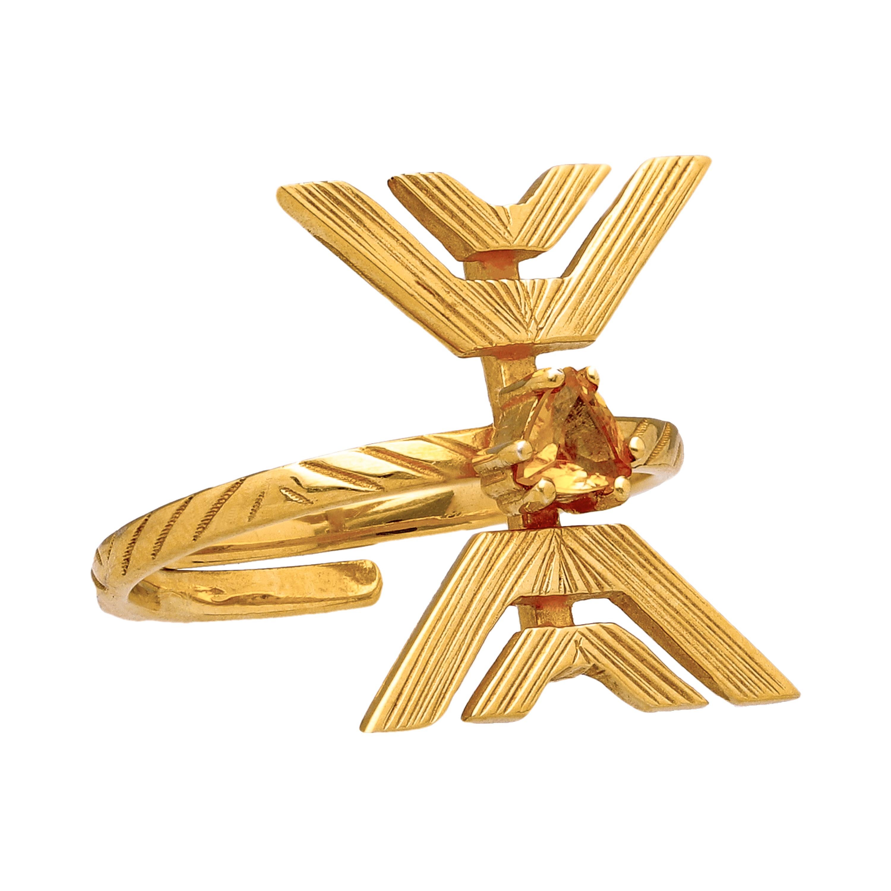 For Sale:  Libertad Ring in 14k Yellow Gold 2