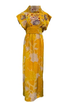 Abito super impreziosito in jacquard floreale di Libertine e Norman Norells, anni '60