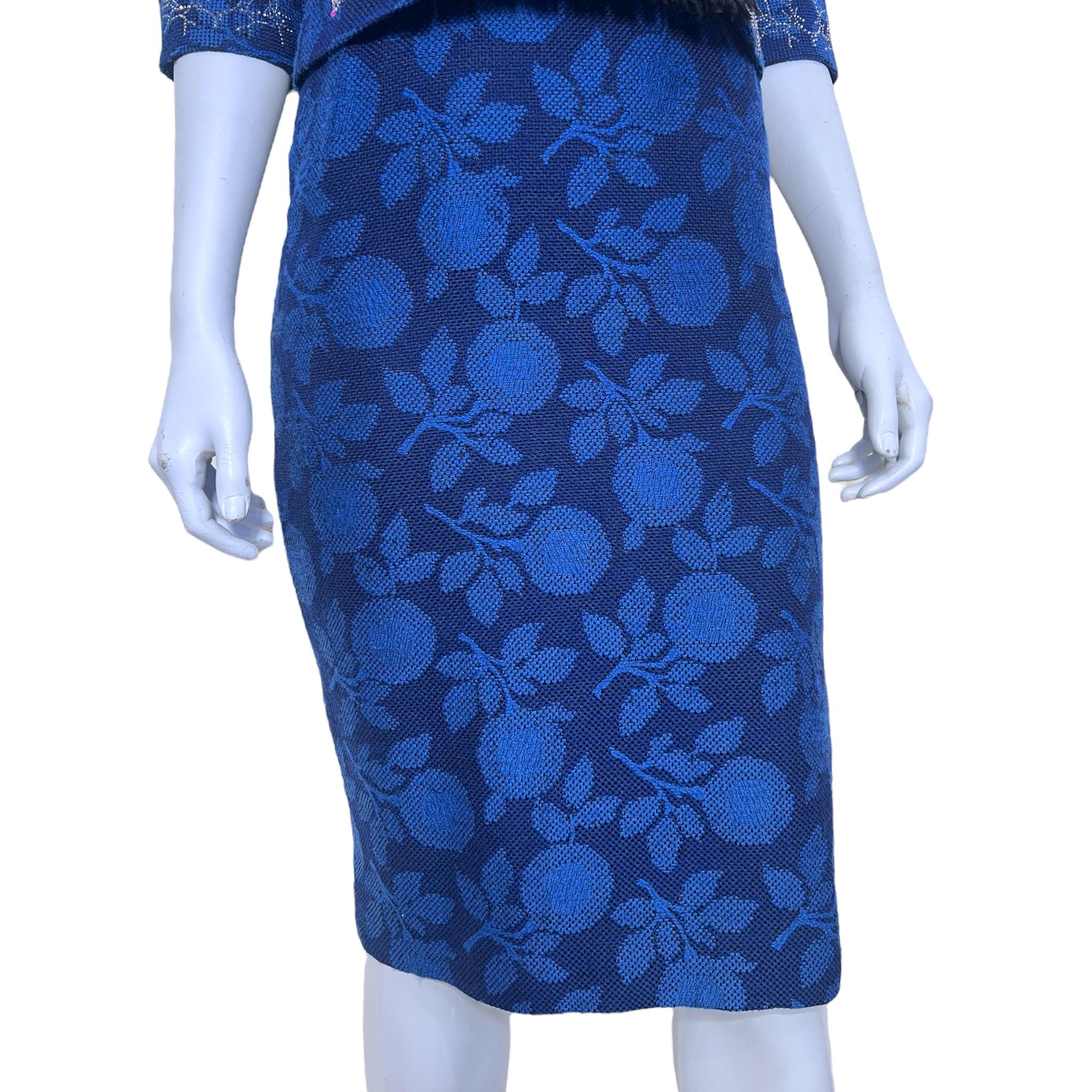 Libertine F/W 2013 Blaues Jacquard verschönertes Cocktailkleid im Angebot 4