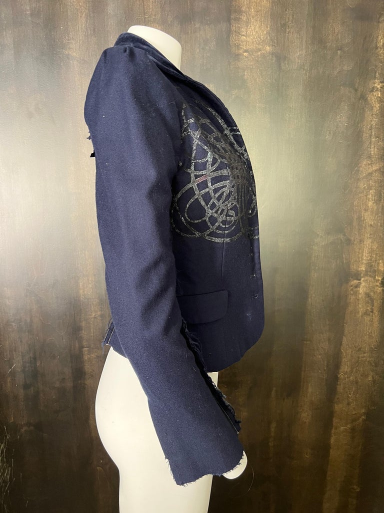 Women's Libertine Navy Blazer Jacket For Sale