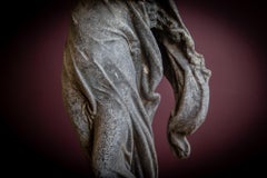 Liberty - scultura figurativa in piombo patinato, Francia, 1900 ca.