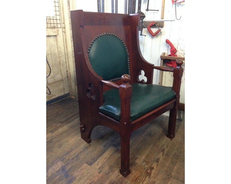 Liberty and Co. A Good Quality Arts and Crafts Oak Armchair. For Sale