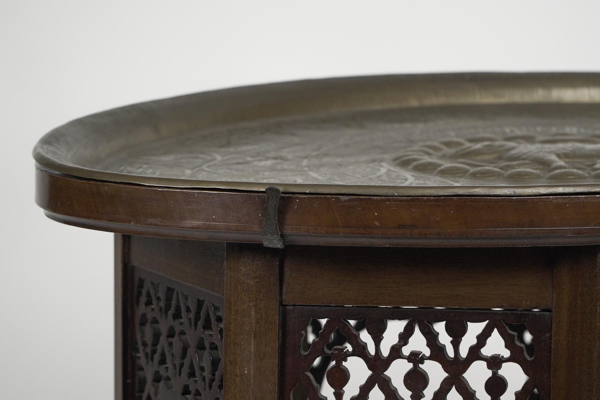 Liberty and Co. A rare and unusual Moorish oval eight leg side table For Sale 6