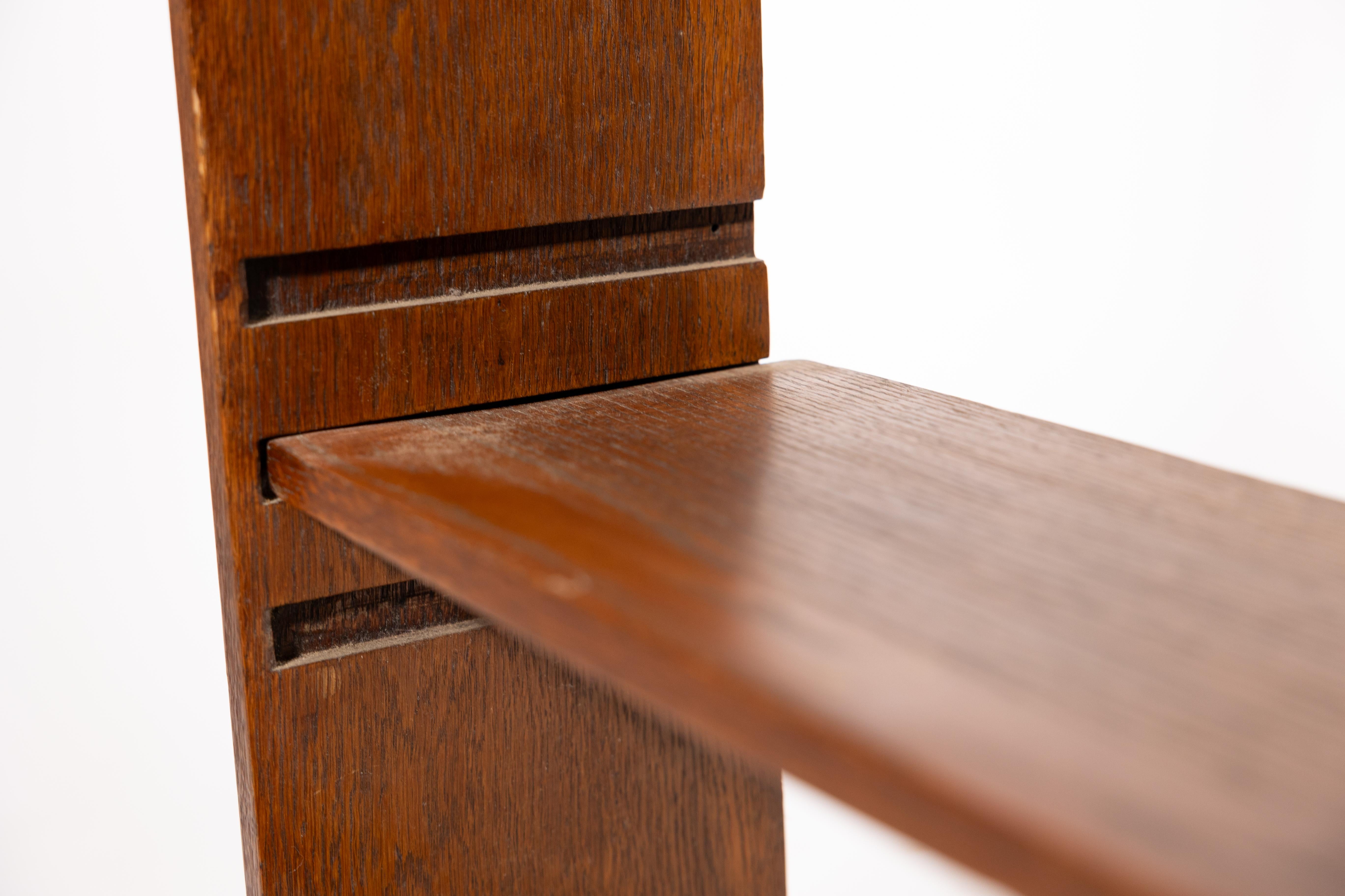 Liberty and Co. An Arts and Crafts golden oak bookcase flat packed For Sale 9