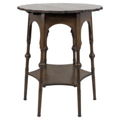 Liberty and Co. Oak side or occasional table with a shaped top and molded edges