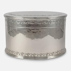 Liberty and Co Sterling Silver Biscuit Box, 1929