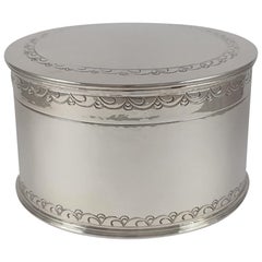 Antique Liberty and Co Sterling Silver Biscuit Box, 1929