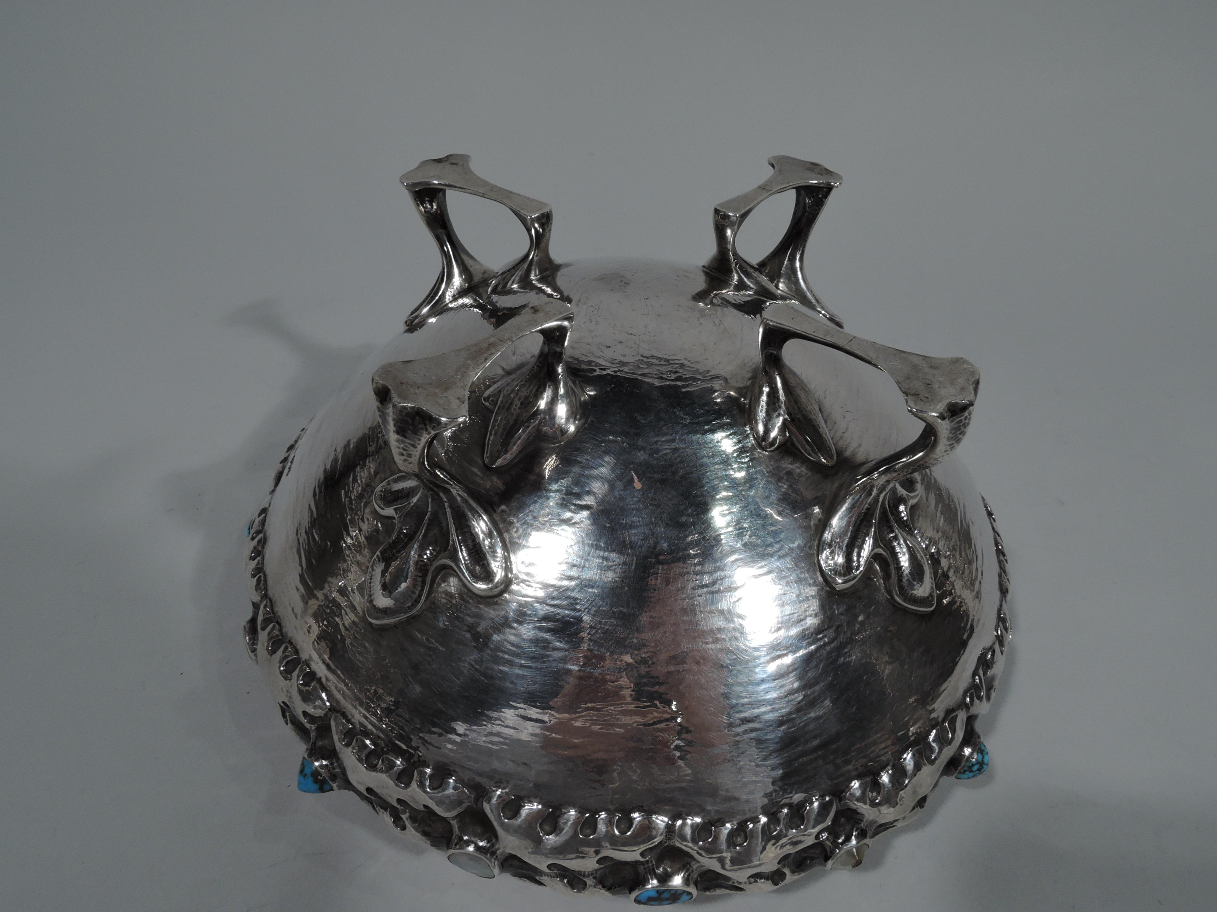 Liberty Art Nouveau Sterling Silver Bowl for Cunard Ship Launch 5