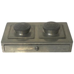 Liberty Arts and Crafts Tudric Pewter Inkstand circa 1900