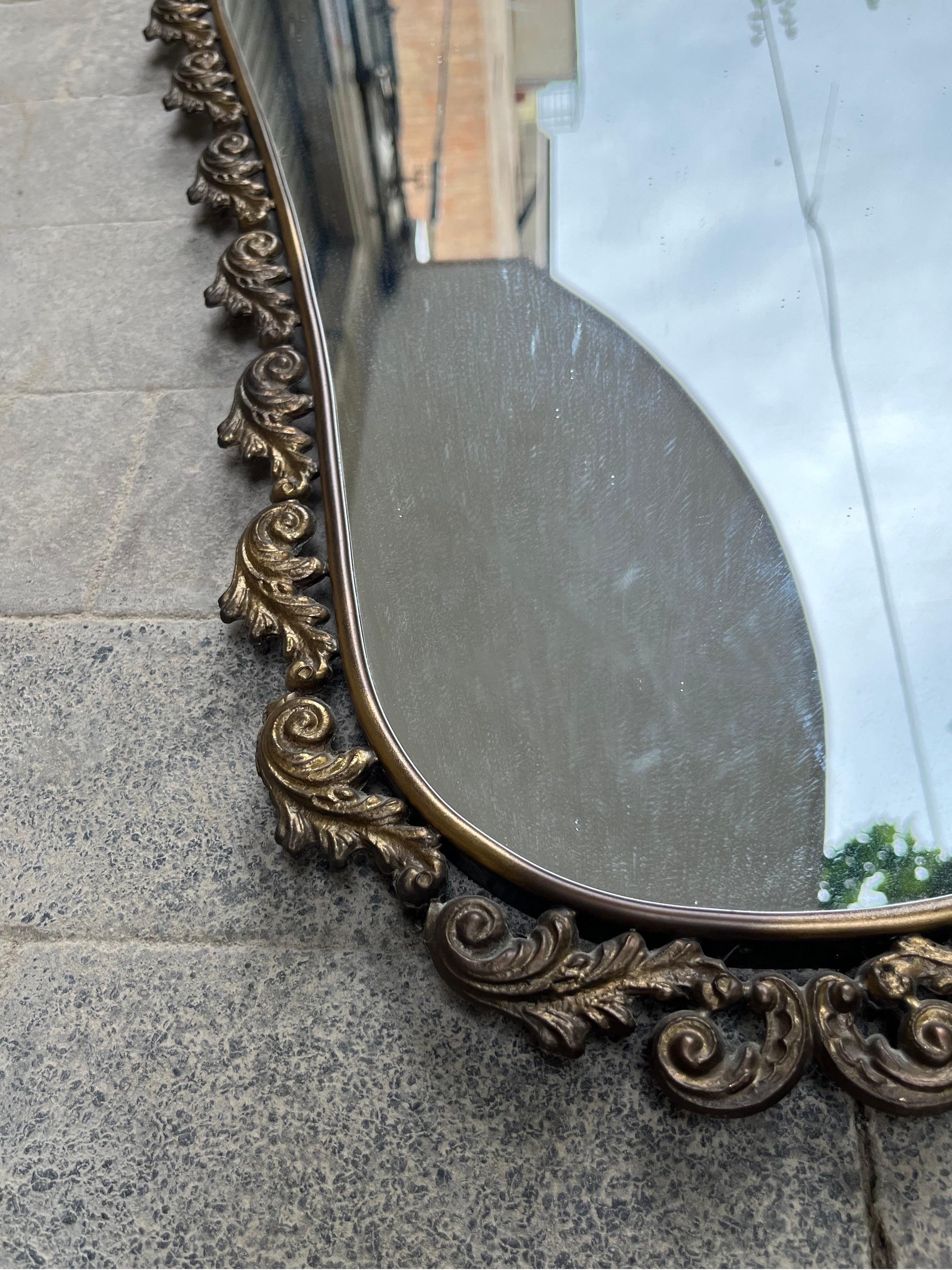 Early 20th Century Liberty Brass Mirror, 1900s For Sale