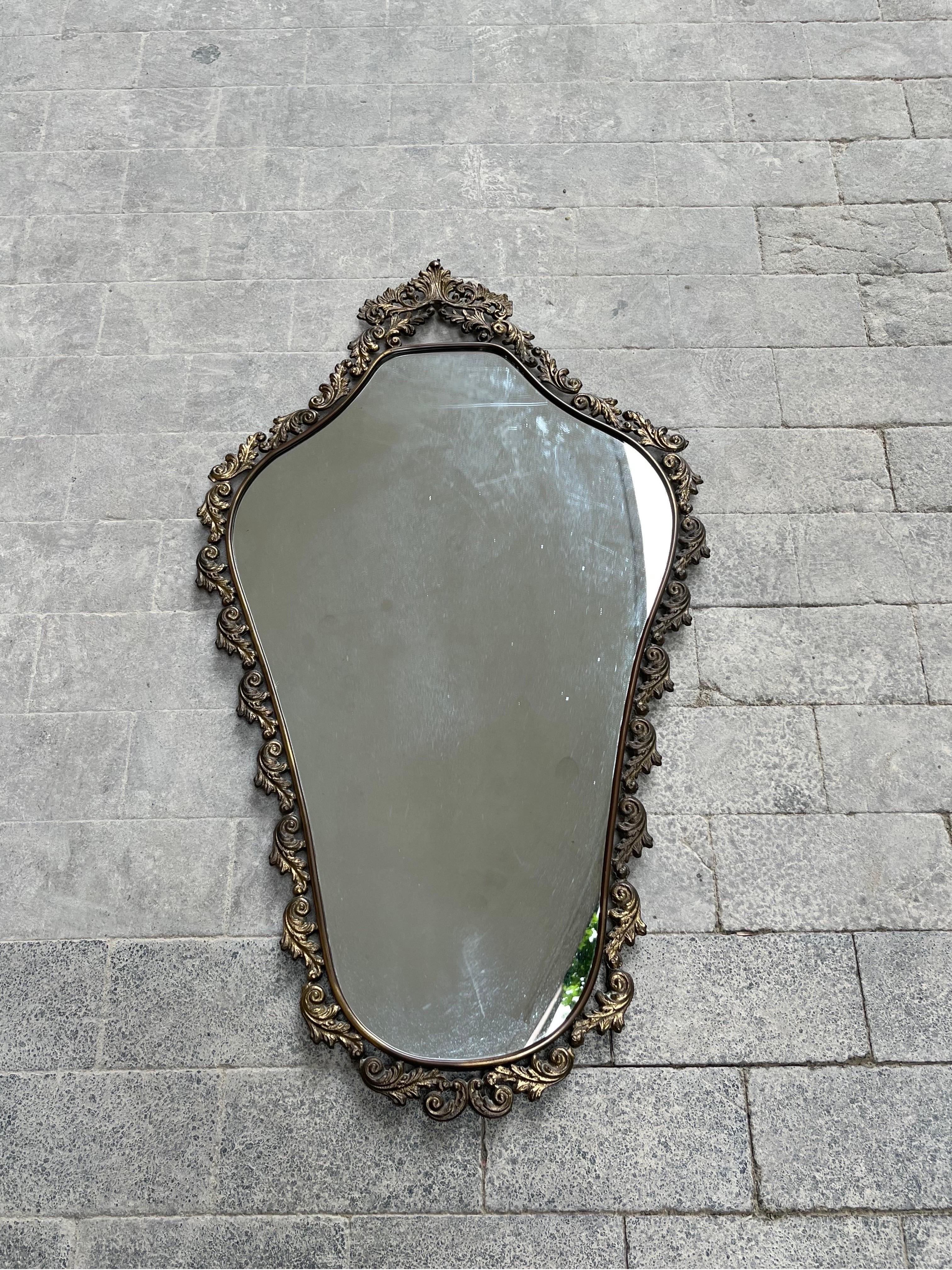 Liberty Brass Mirror, 1900s For Sale 3