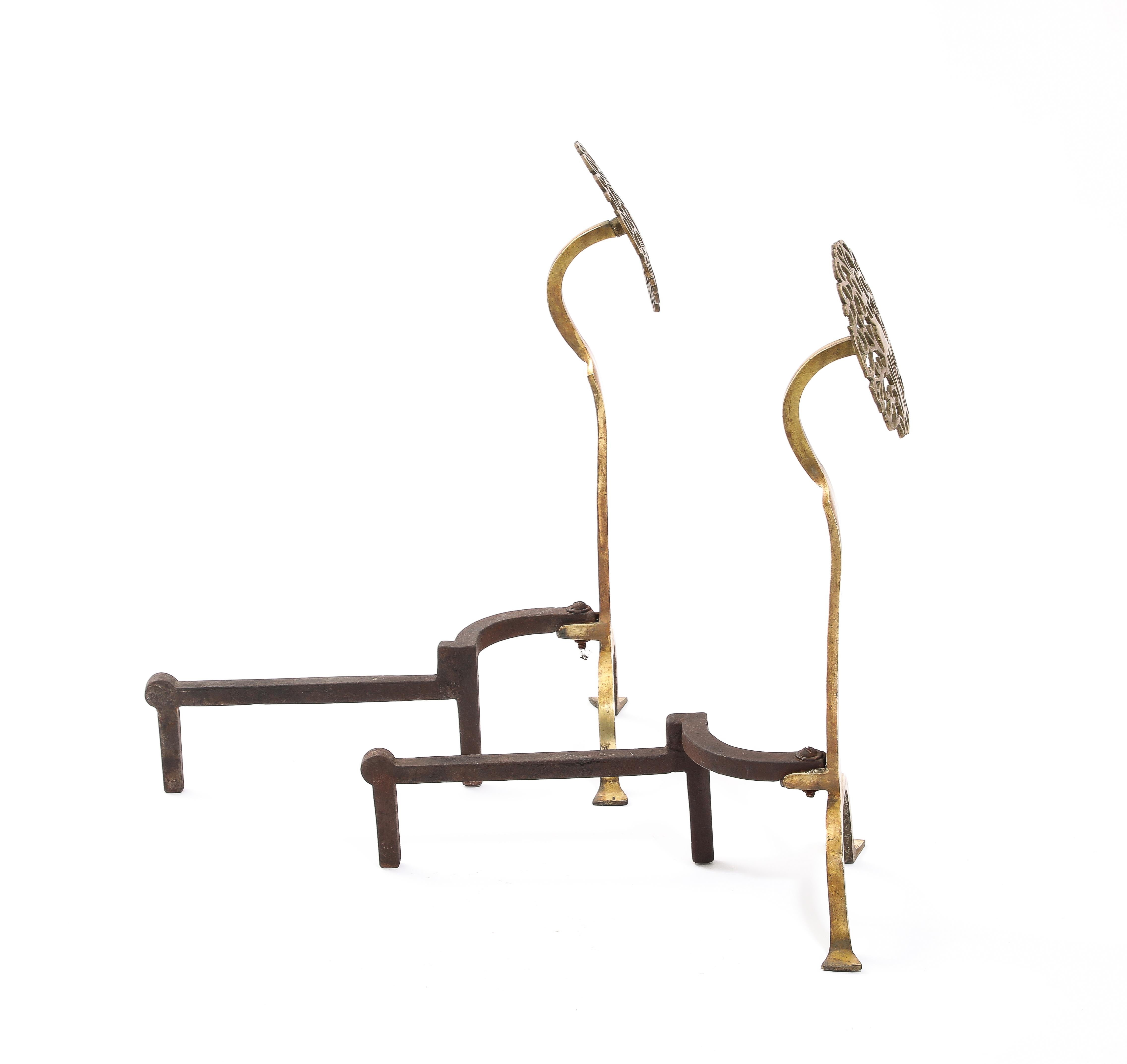 Liberty Bronze Andirons, UK 1920's For Sale 4