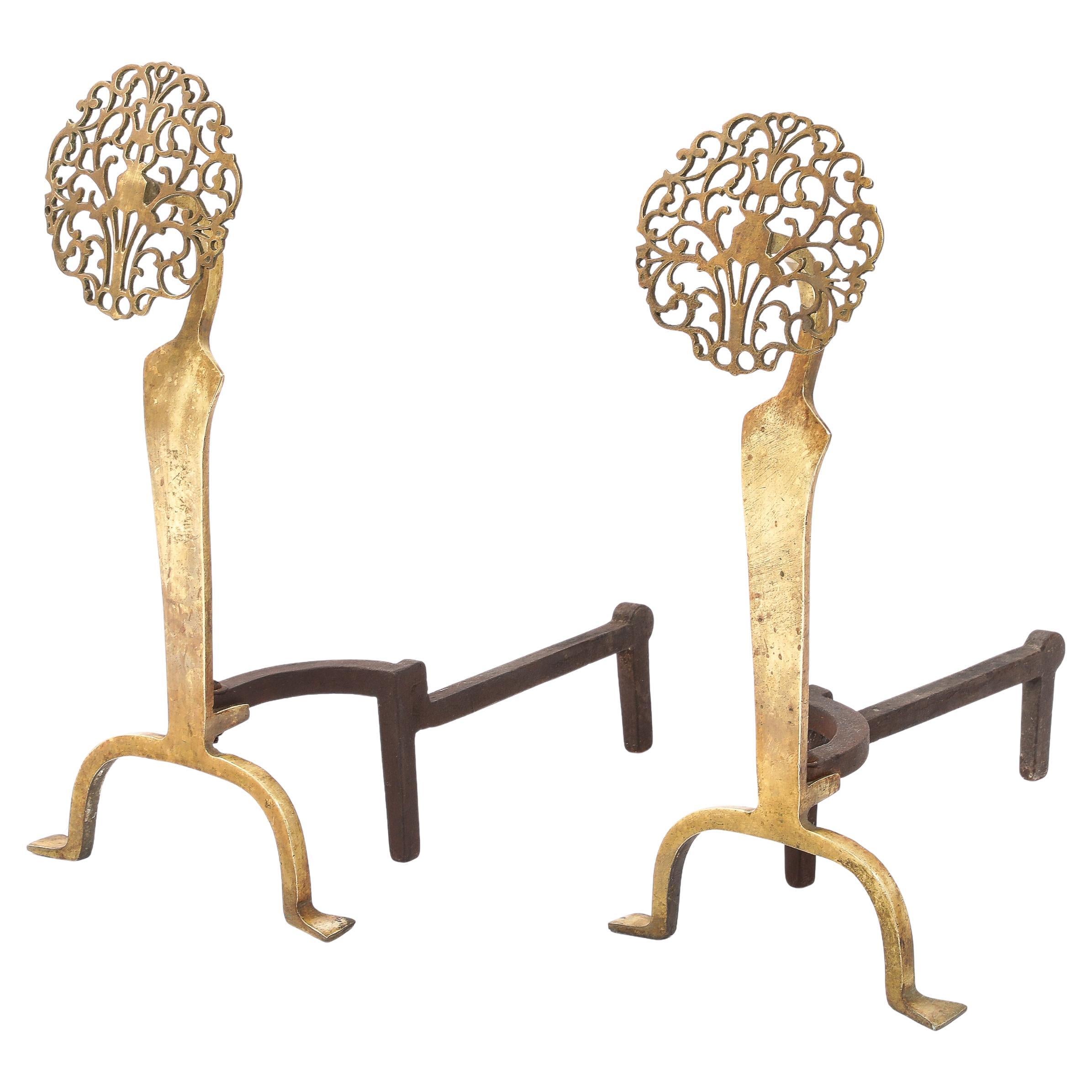 Liberty Bronze Andirons, UK 1920's