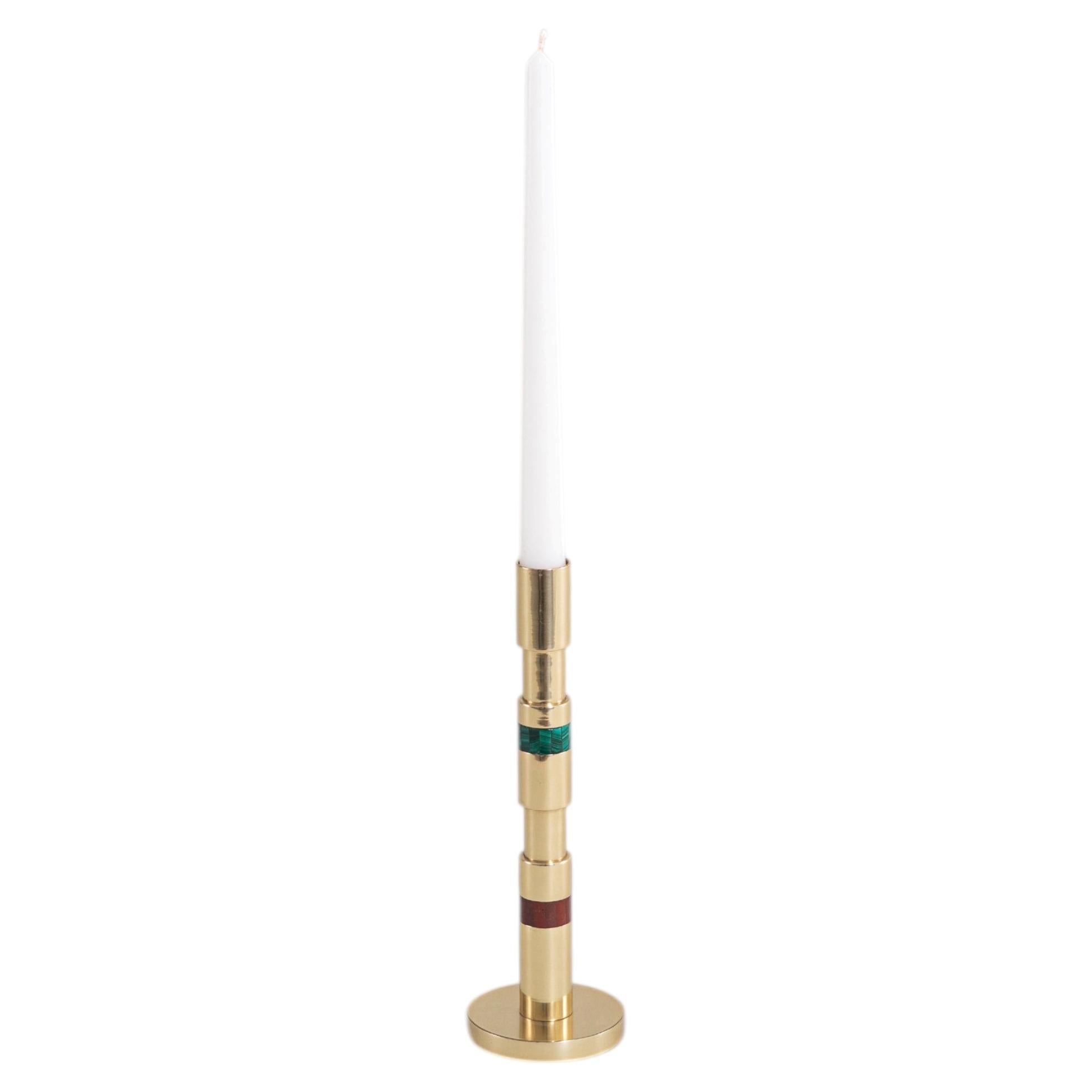 Handmade Candle Holder, Liberty Candle Holder in Brass, Viya by Vikram Goyal For Sale