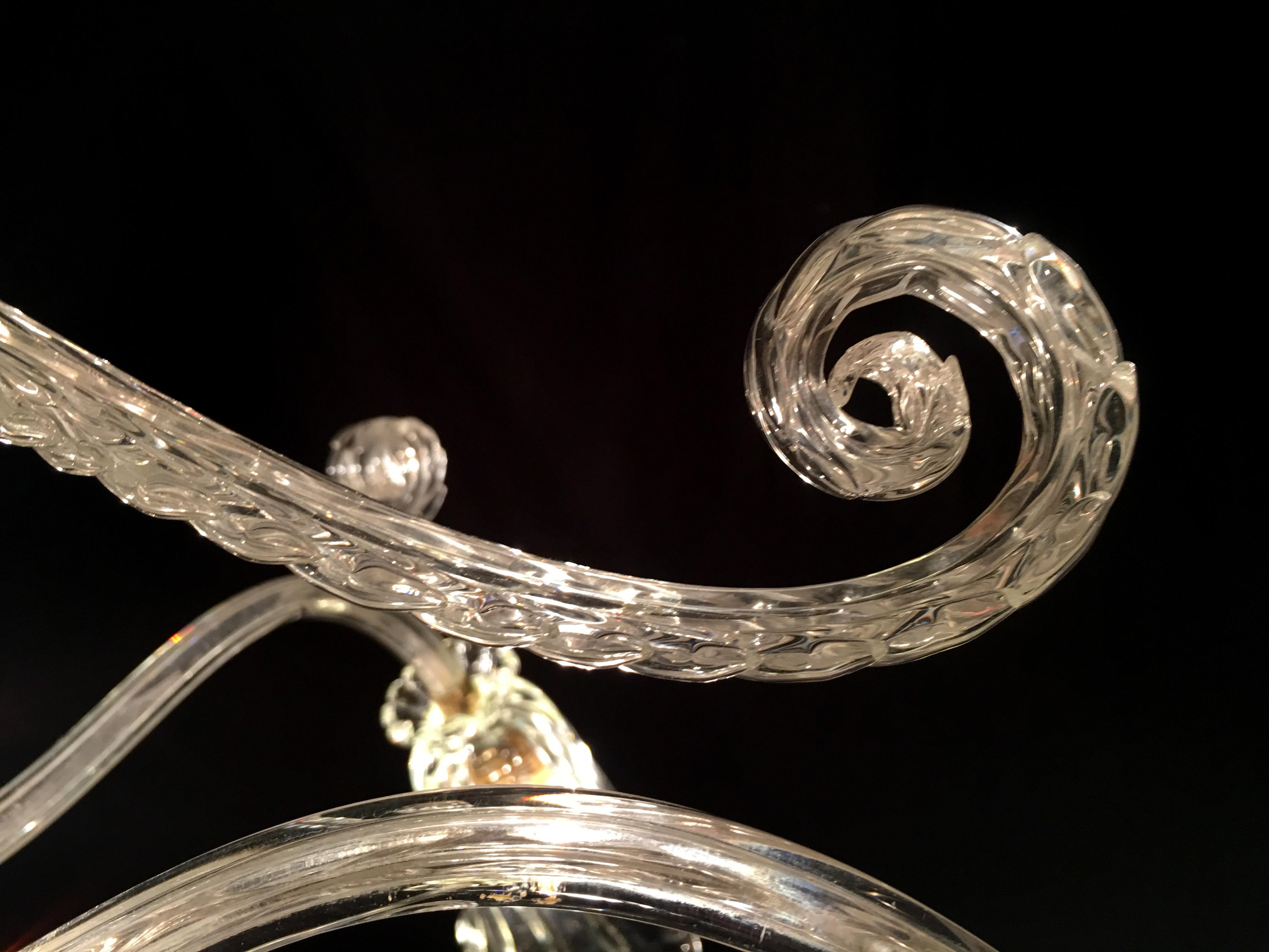 Lampadario Liberty di Ercole Barovier, Murano, anni '40 in vendita 1
