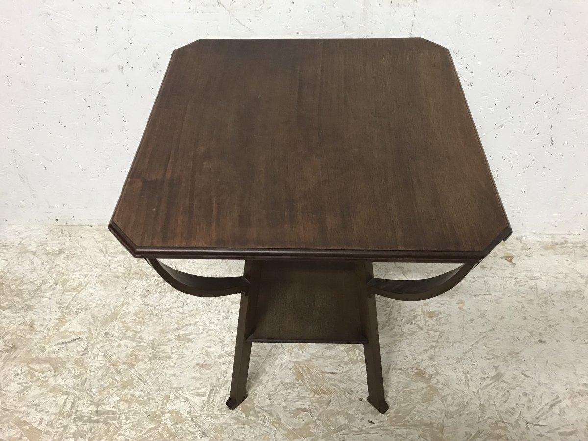 Hand-Crafted Liberty & Co a Fine Arts & Crafts Mahogany Side Table with Pierced Heart Details For Sale