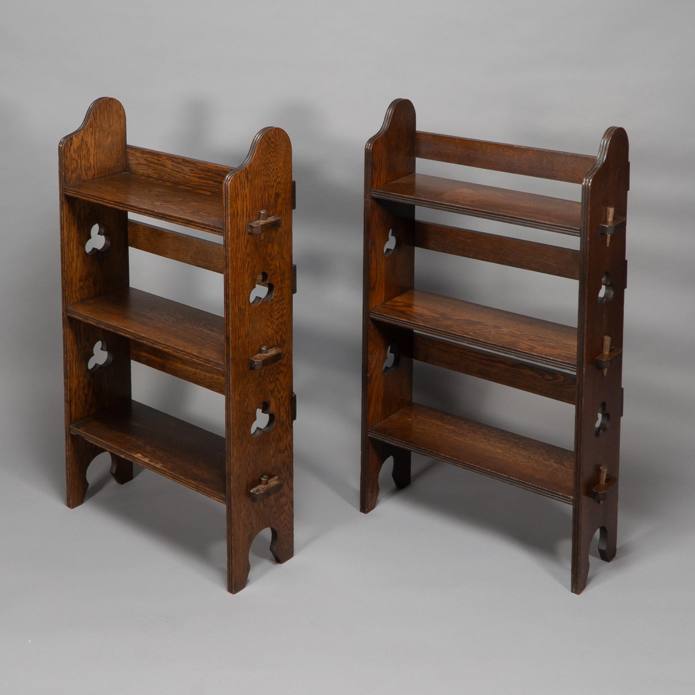 Liberty & Co. A Pair of Solid Oak 'The Radley portable bookcase' 1
