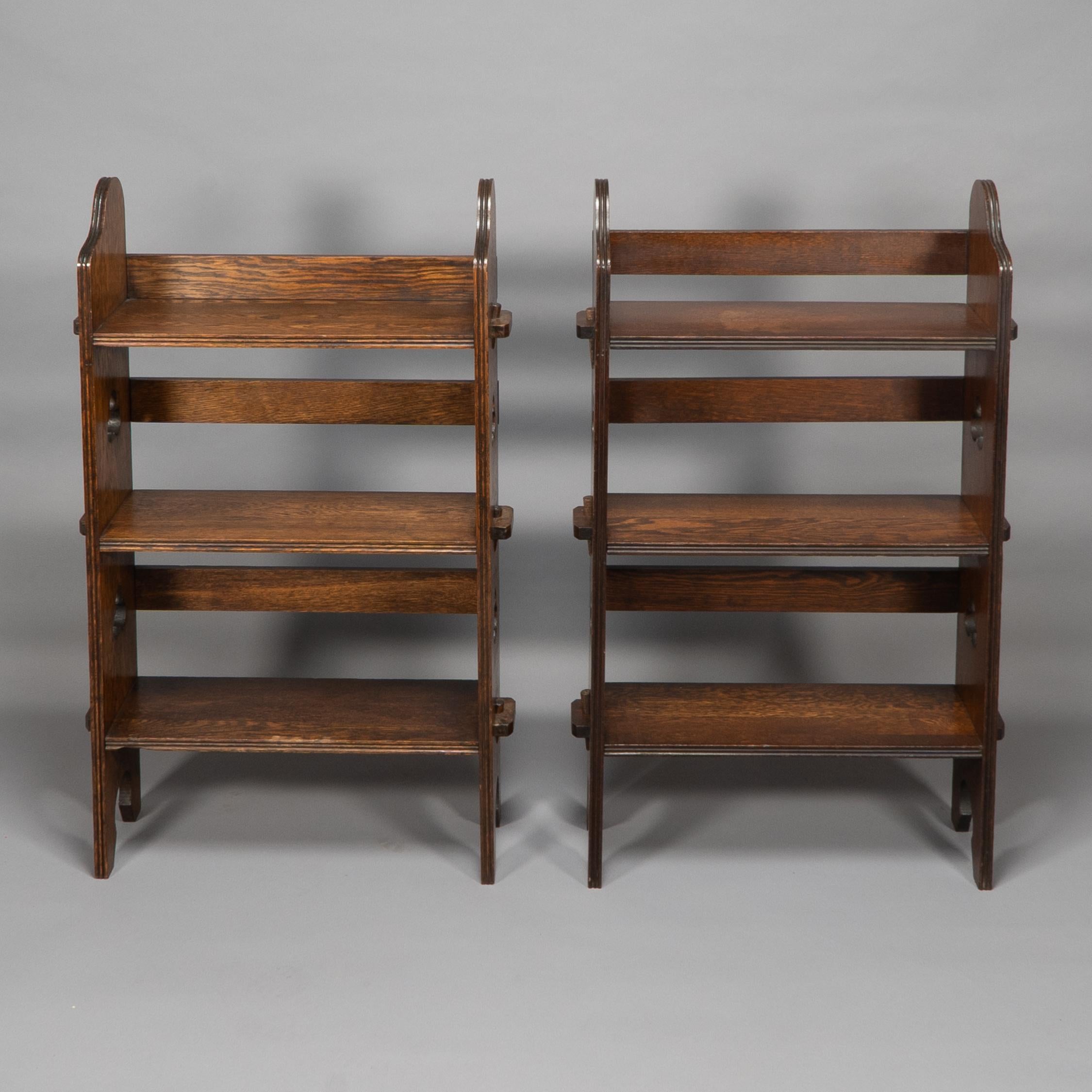 Liberty & Co. A Pair of Solid Oak 'The Radley portable bookcase' 2