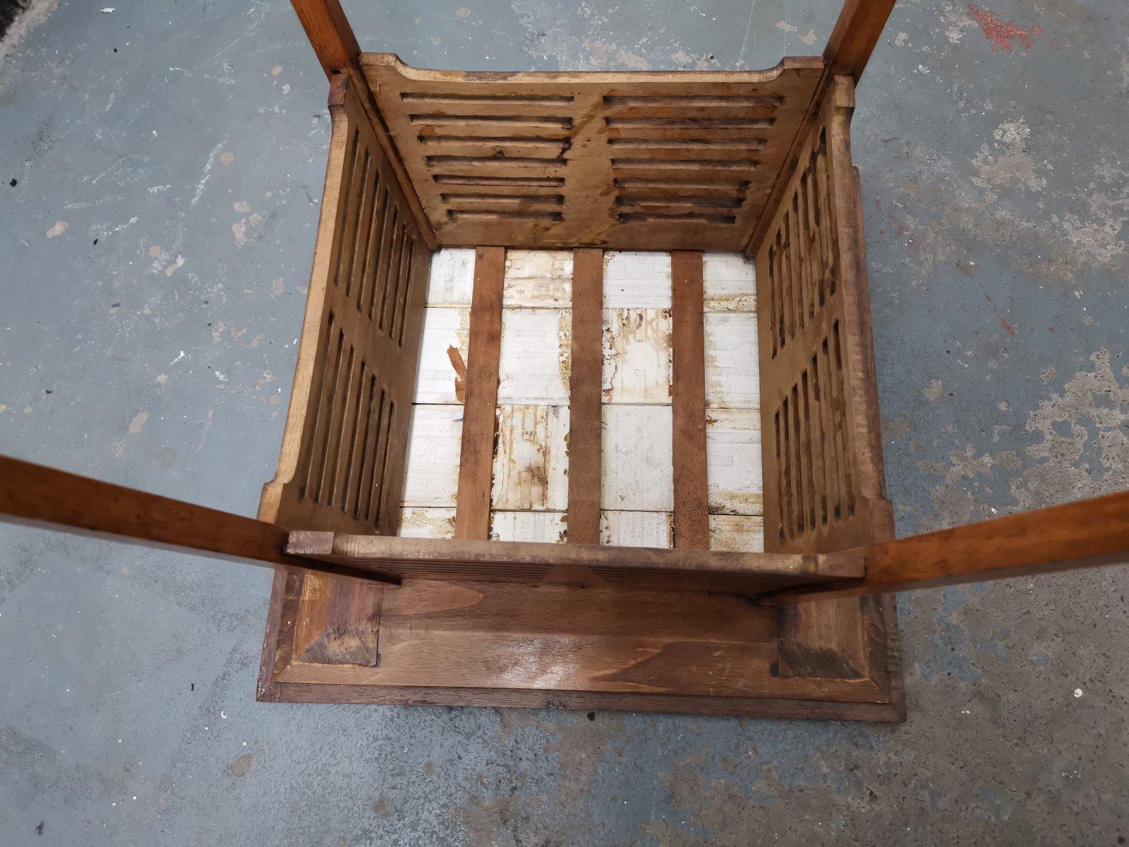 Liberty & Co, an Arts & Crafts Side Table with Green & Yellow Tiles to the Top 2
