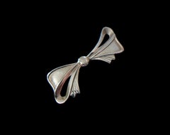 Liberty & Co., Antique 9k Yellow Gold Bow Brooch/Pin, U.K., Circa 1900
