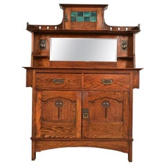 Liberty & Co. Antique English Arts & Crafts Oak Sideboard