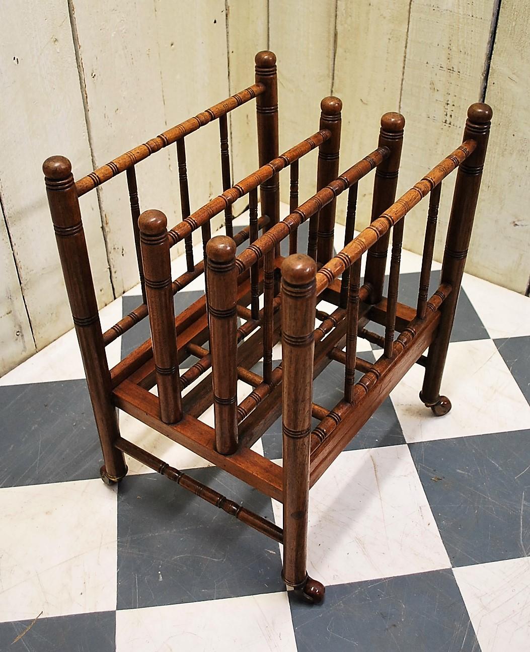 Liberty & Co. Arts & Crafts Magazine Rack or Canterbury In Good Condition For Sale In Winchcombe, Gloucesteshire