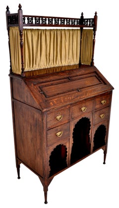 Liberty & Co Arts & Crafts Anglo Moorish Medina Bureau Desk Oak L F Wyburd, 1900