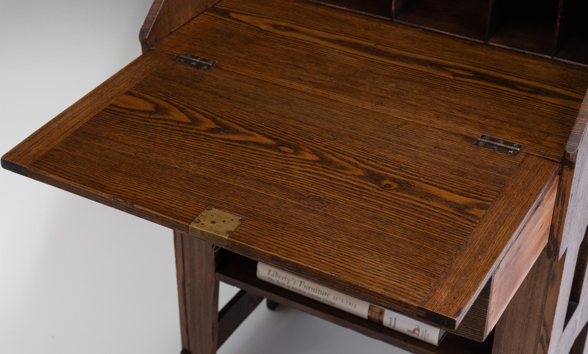 Liberty & Co Arts & Crafts Bureau Writing Desk 1895 For Sale 7