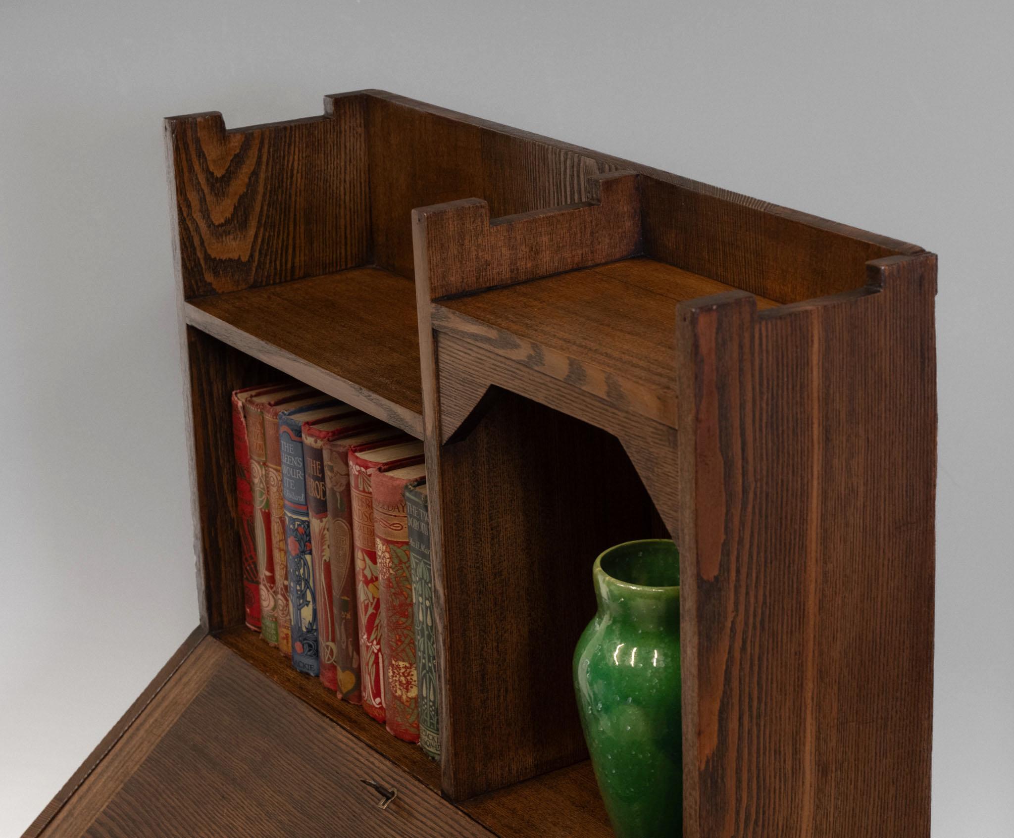 Arts and Crafts Liberty & Co Arts & Crafts Bureau Writing Desk 1895 For Sale