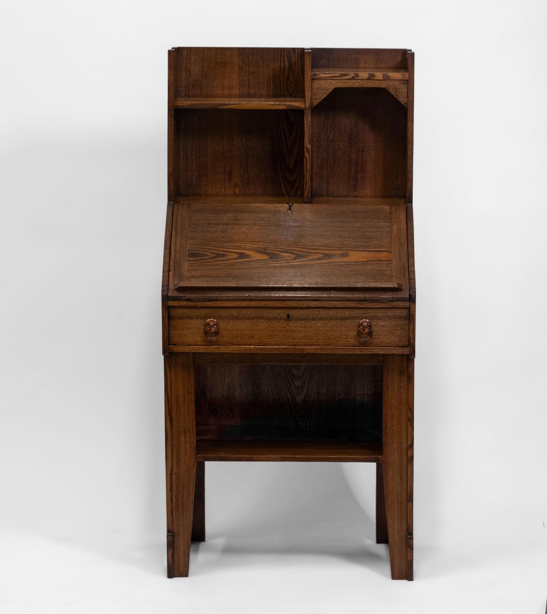 Hand-Crafted Liberty & Co Arts & Crafts Bureau Writing Desk 1895 For Sale